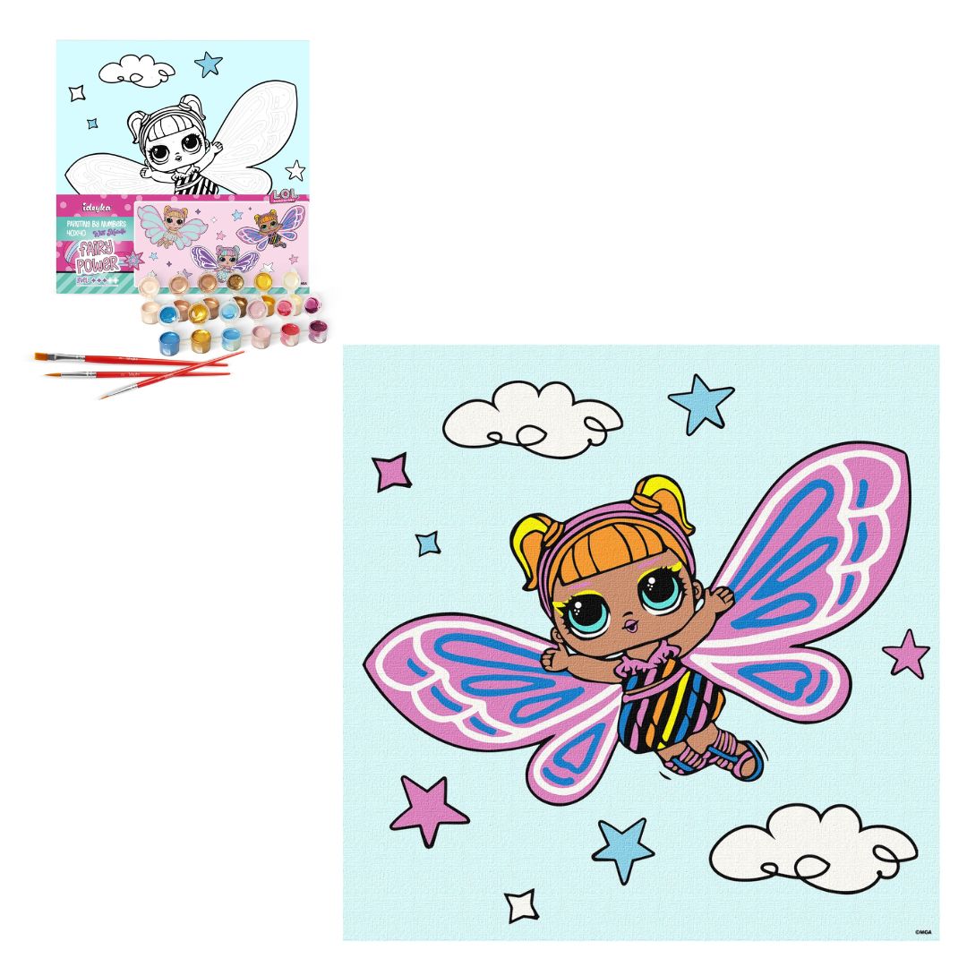 Картина за номерами для дітей "L.O.L. Surprise! O.M.G. Fairies Flutterstar" 40х40см