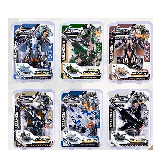 Трансформер 311 мет., робот+літак, 6 видів, блістер, 14-19-5 см.