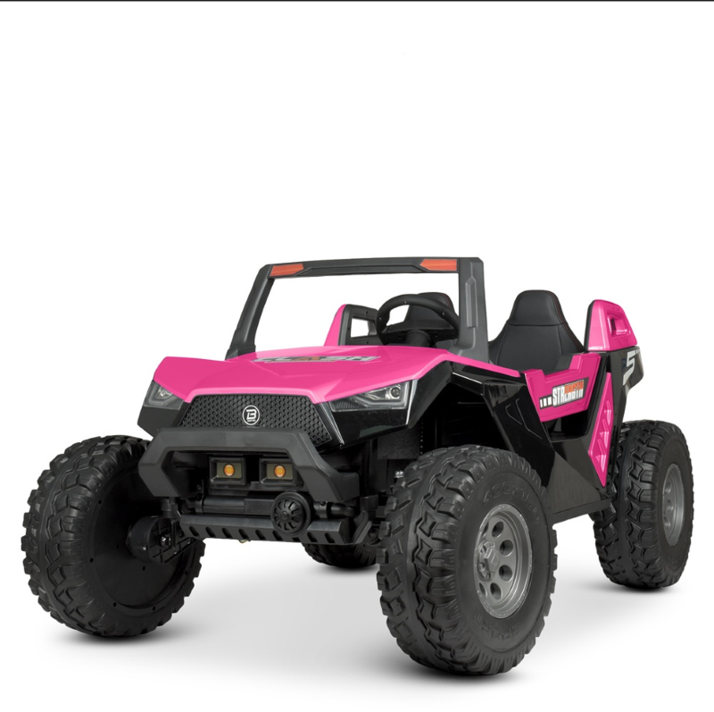 Джип M 4170EBLR-8(24V) радіокер.2,4G,4мот.76W,2акум.12V7AH,кол.EVA,MP3,USB,шкір.сид,конд.,рожевий