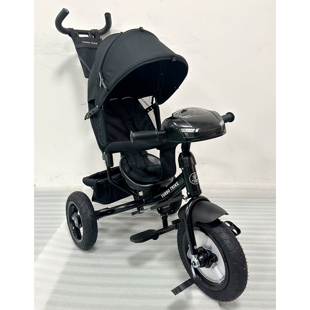 Велосипед MT 1006-1 3 кол.гума(12/10), USB/ВТ, пульт,вільн.хід коліс, гальма,підшипн.,світло,чорний.