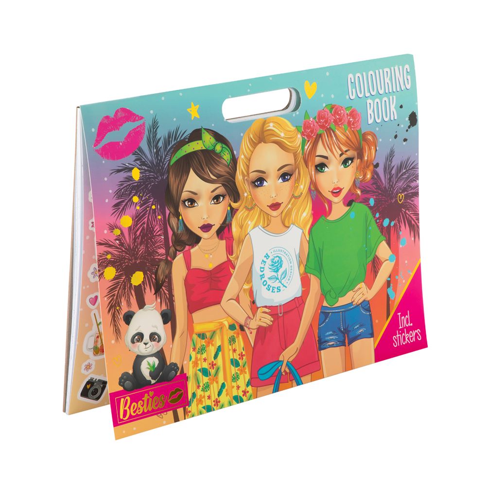 Besties Розмальовка «Мега» зі стікерами/ Бестіс Розмальовка «Мега» зі стікерами