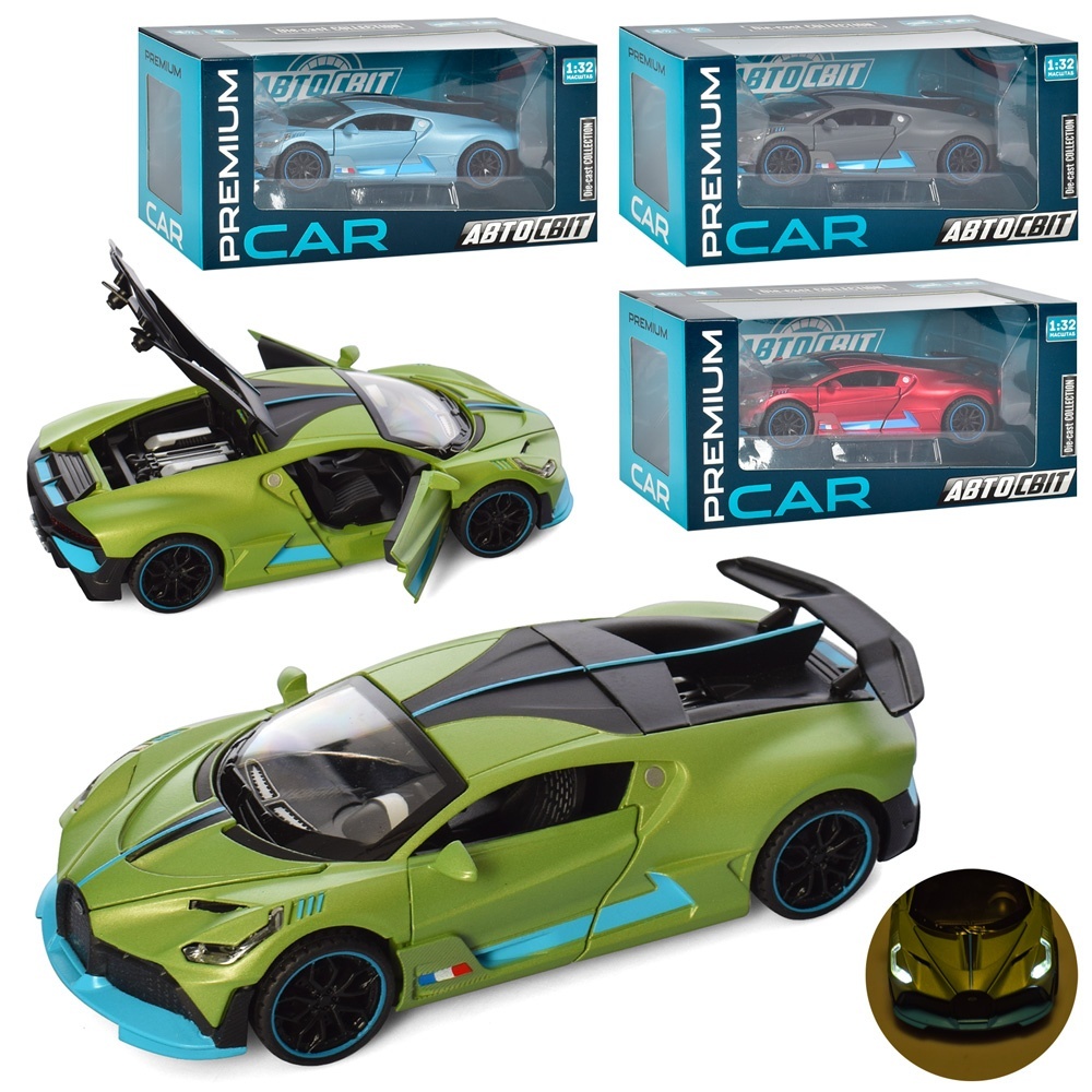 Машина AP-1748 АвтоСвіт, 1:32, мет., інерц., 4кольори, муз., світло, бат.(таб.), кор., 20-10-9см.