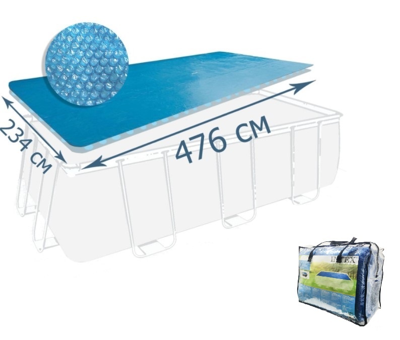 Тент 28029  476х234 см., теплозберігаючий, для прямокутних басейнів 488х244 см. 