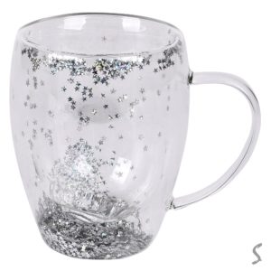 Чашка з подвійною стінкою "Glitter" 350мл R99934