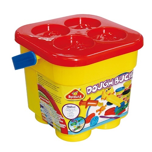 Тісто для ліплення 3894 5 кол. (баночка з кришкою), аром., форм.-тварини, інструм., у відрі, 17-17-1