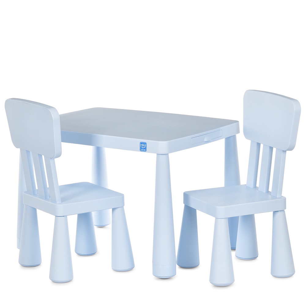 Столик M 6176-4 2 стільчика, кор., блакитний