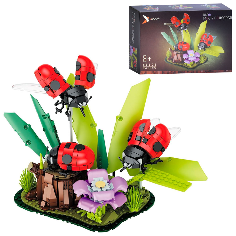 Конструктор 66108 квіти, божі корівки, 741 дет., кор., 30-20-9 см.