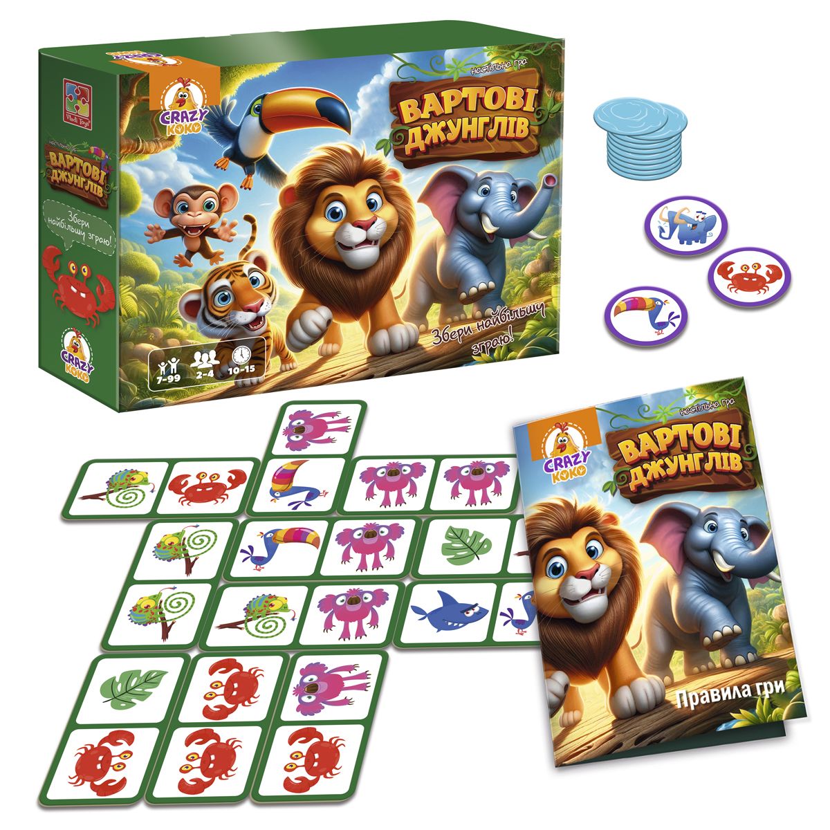 Гра настільна Vladi Toys розважальна. Вартові джунглів VT8055-47