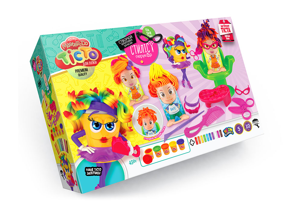 Набір креативної творчості "Тісто для ліпки "Master Do" СТИЛІСТ-ПЕРУКАР укр (4) 