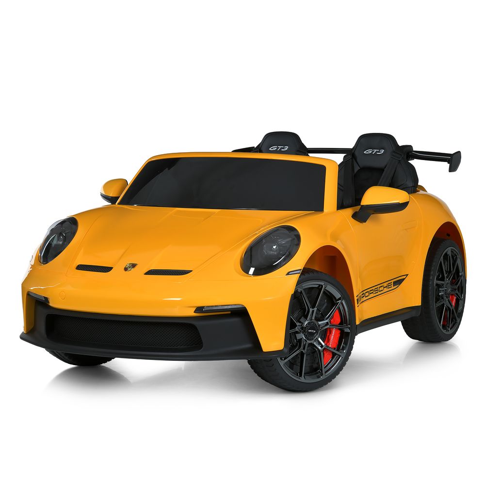 Машина M 6111AL-6(24V) 2мотори320W,1акум24V14AH, гум.колеса,USB, SD, MP3, шкіра, світло, муз.,жовтий