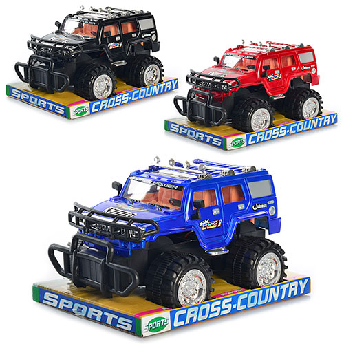 Джип 6688-36 інерц., 3 кольори, бліст., 28-18-17 см.