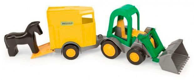 Фотография 1 товарной позиции интернет-магазина детских игрушек www.smarttoys.com.ua гр Трактор з причепом 39349 (6) 