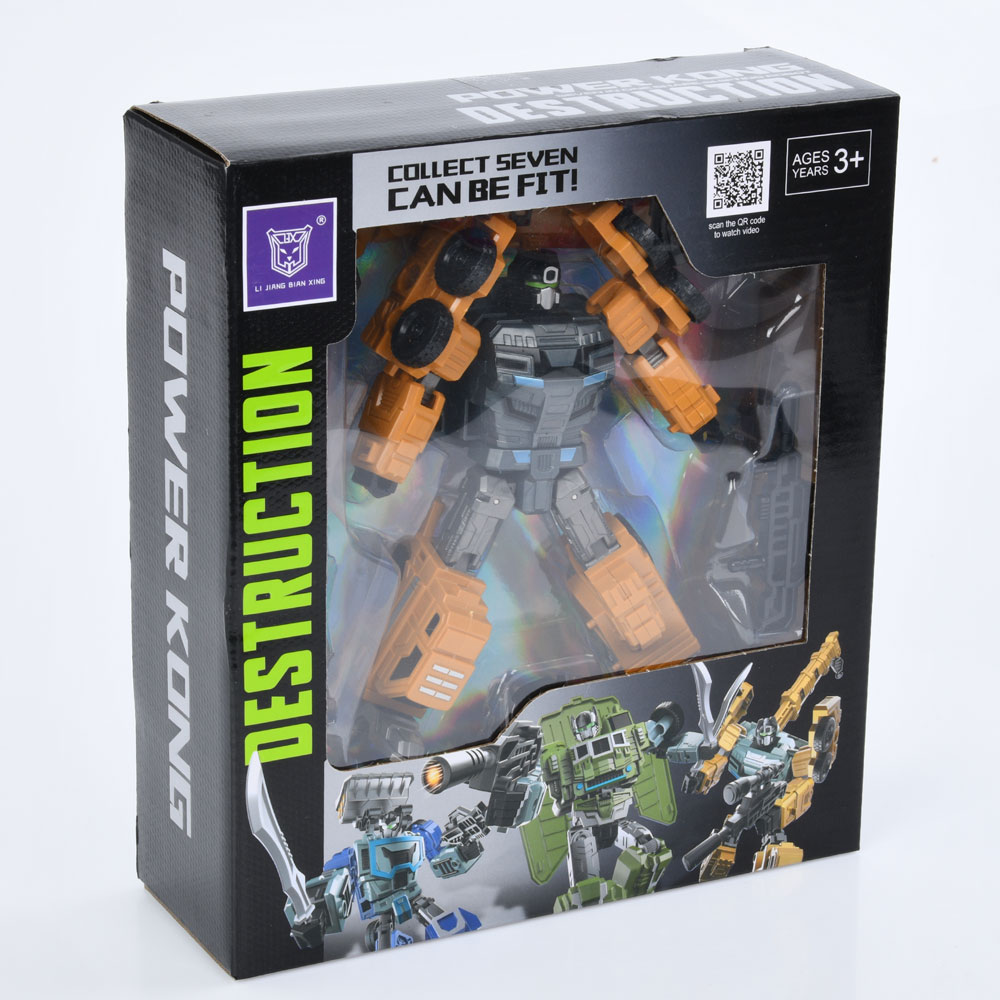 Трансформер LJ1672F робот+кран, кор., 23-26-8 см.