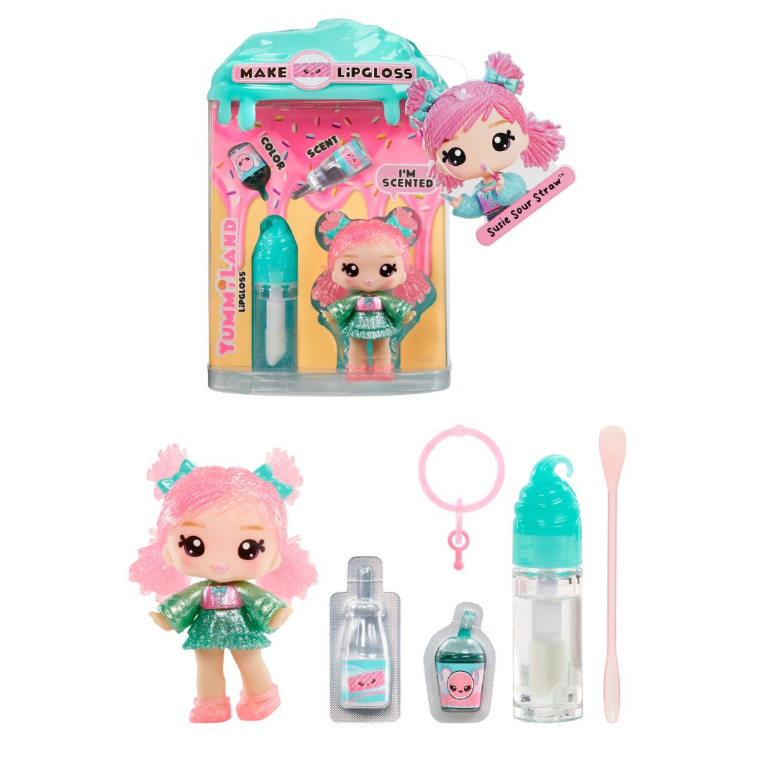 Ігровий набір з лялькою та блиском для губ YUMMILAND (ЯММІЛЕНД) S2 – С'ЮЗІ САУЕР СТРОУ