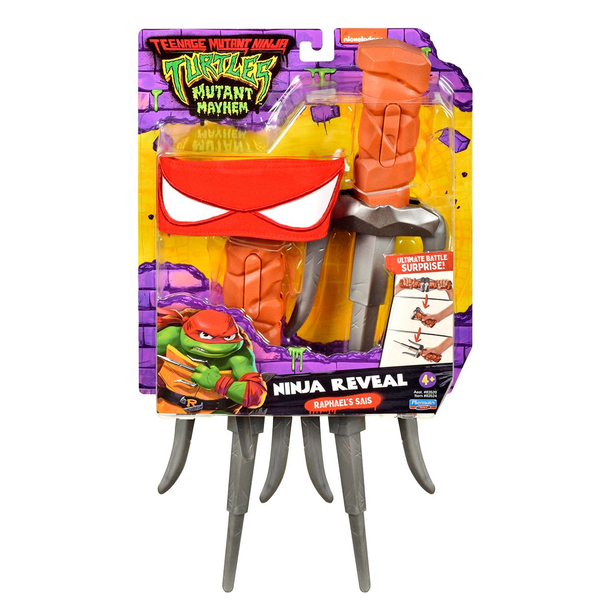 Набір іграш. зброї «Черепашки-Ніндзя MOVIE III» – КИНДЖАЛ-САЙ РАФАЕЛЯ (трансформ.)