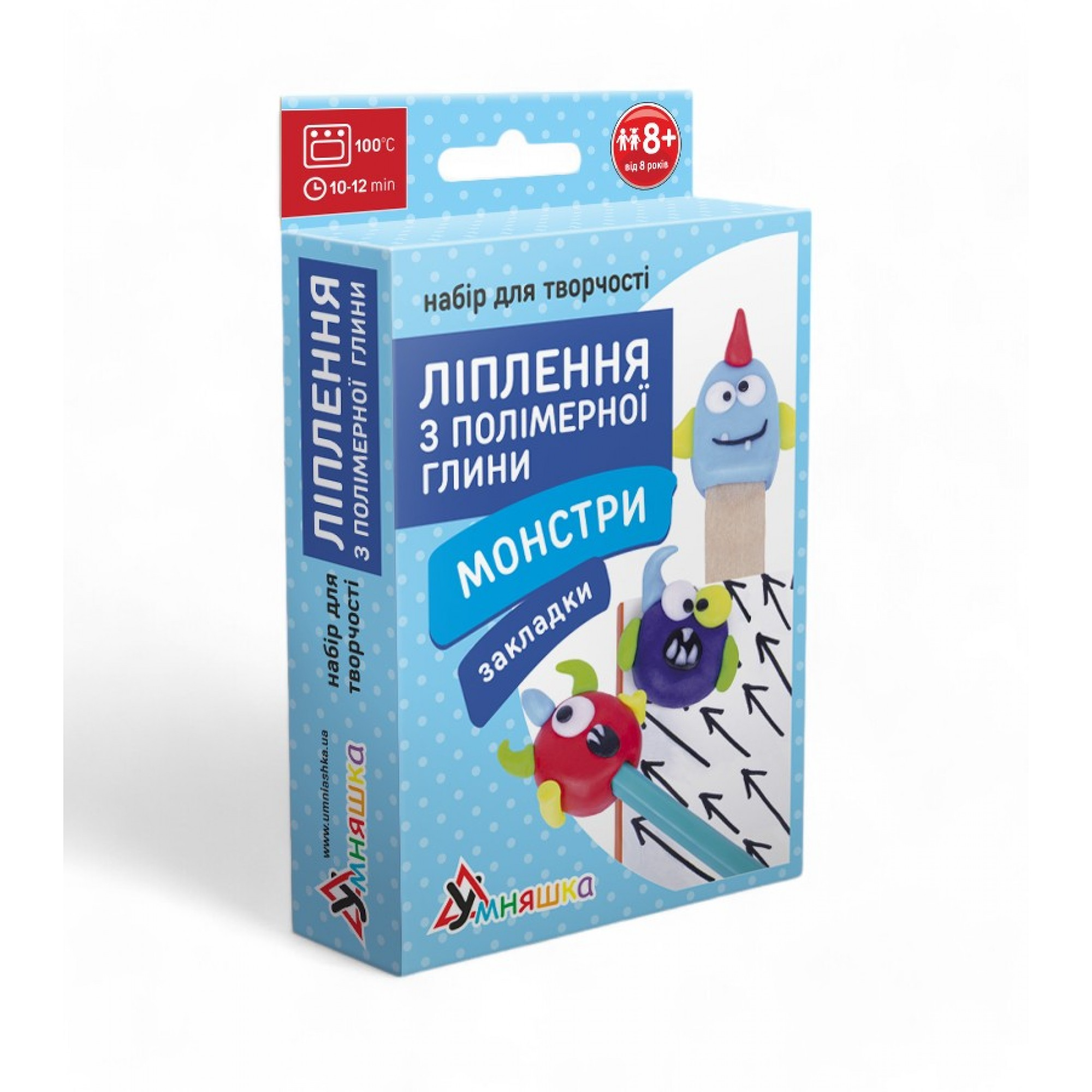 Набір д/творчості "Ліплення з полімерної глини "Закладки Монстри"