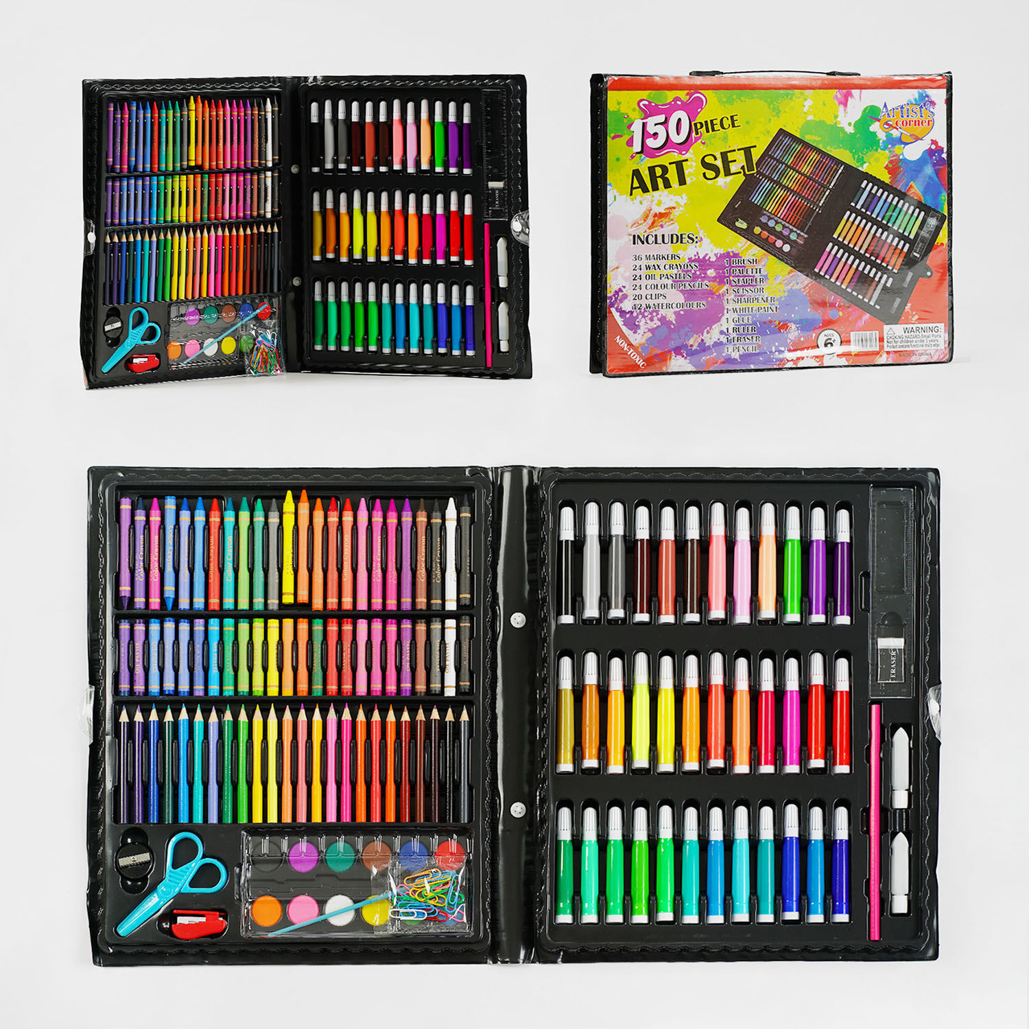 Фотография 1 товарной позиции интернет-магазина детских игрушек www.smarttoys.com.ua Набір для малювання С 49389 (20) 150 елементів, у валізці