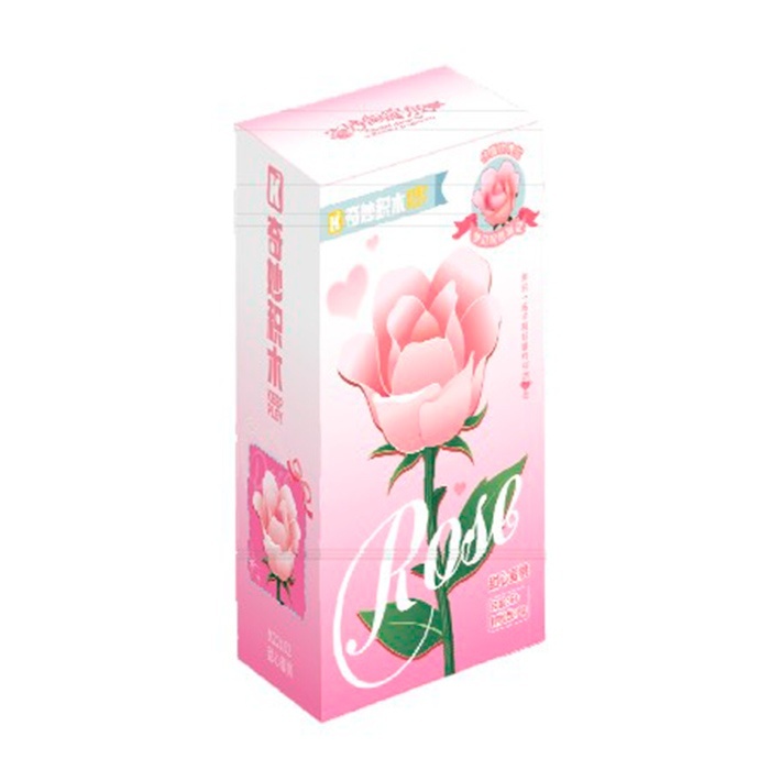 Конструктор K22102 квіти, троянда (рожева), 31 дет., кор., 9-14,5-6 см.