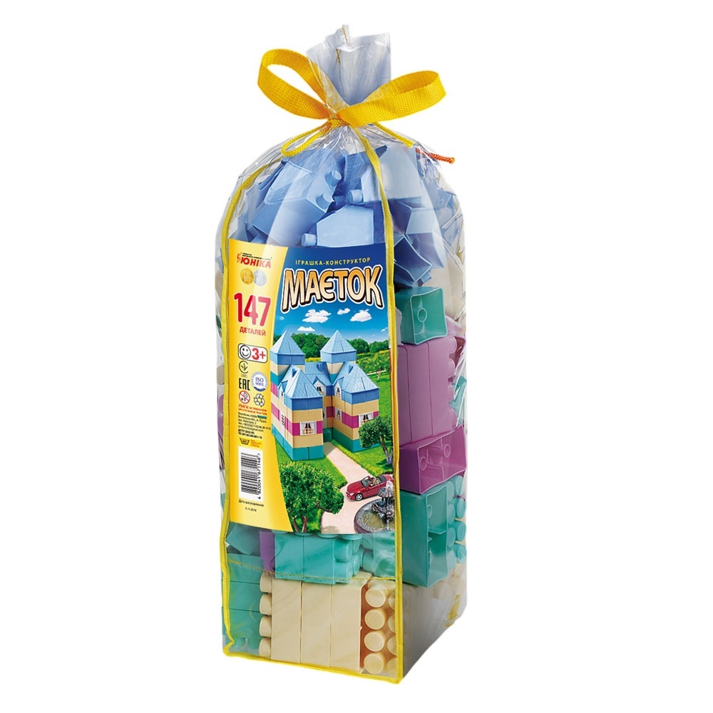 Конструктор МАЄТОК (147 дет.) пастельний