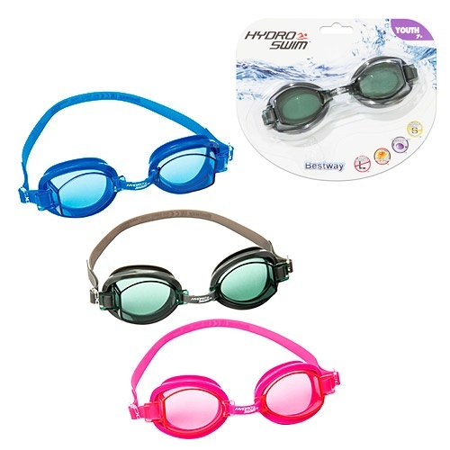 Окуляри для плавання BW 21048 7-14 років, 3 кольори (синій, помаранчевий, жовтий), лист, 20-14-3 см.