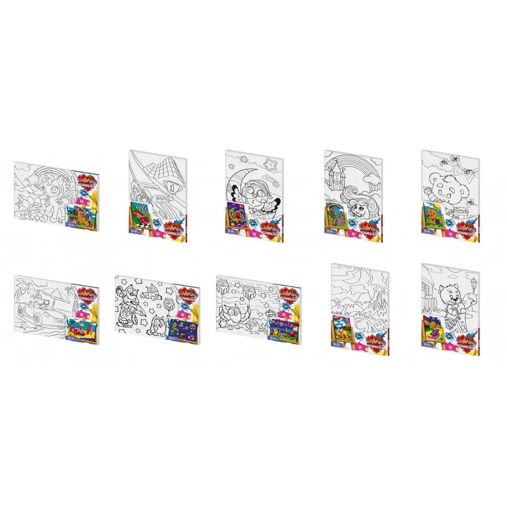 Креативна творчість "Розмальовка за номерами "Coloring by numbers" 31см*21см с.2 (10)