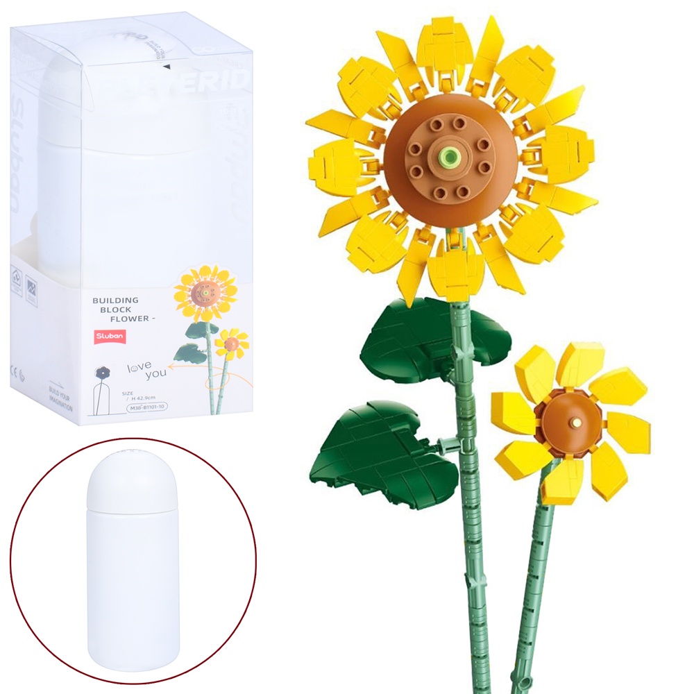 Конструктор SLUBAN M38-B1101-10 "Pleyerid": Соняшники, 251 дет.
