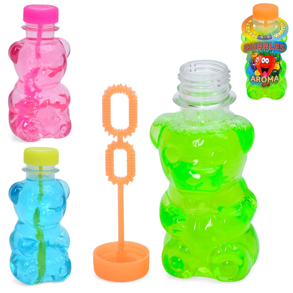 Мильні бульбашки BIGRP152 150мл, 5 кольорів (ведмедик), 11,5-5,5-5 см. 