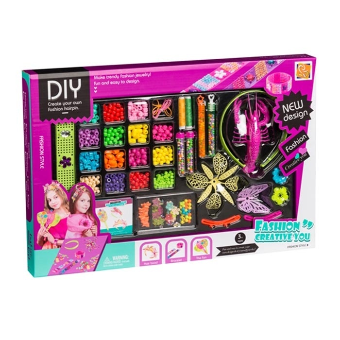 Набір для творчості 9039-1 створи прикраси, намистини, бісер, нитки, кор., 54-34,5-4 см.