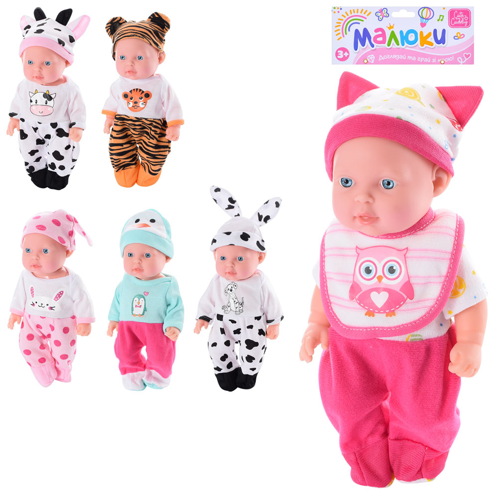 Пупс 533-I-1-255-Q мікс видів, муз., бат.(табл.), кул., 19-34-7см.