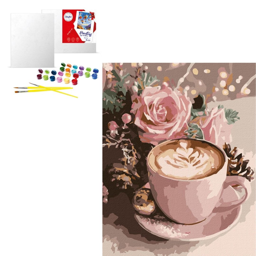 KHO "Новорічне капучино з фарбами металік" 40х50см