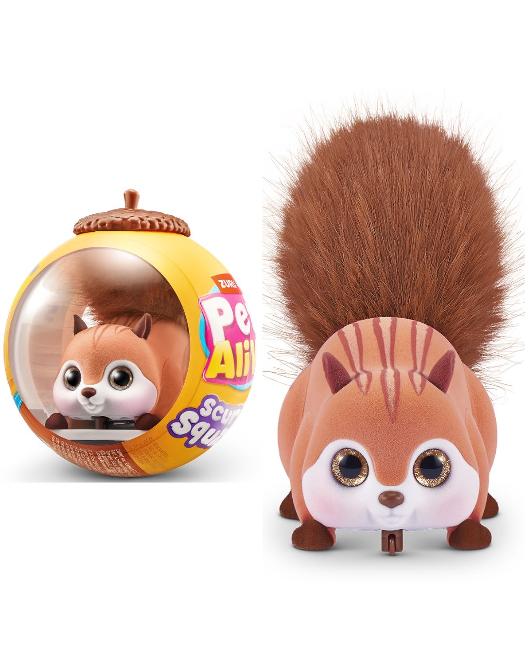 Інтерактивна іграшка PETS ALIVE S1 – БІЛОЧКА (коричневий)