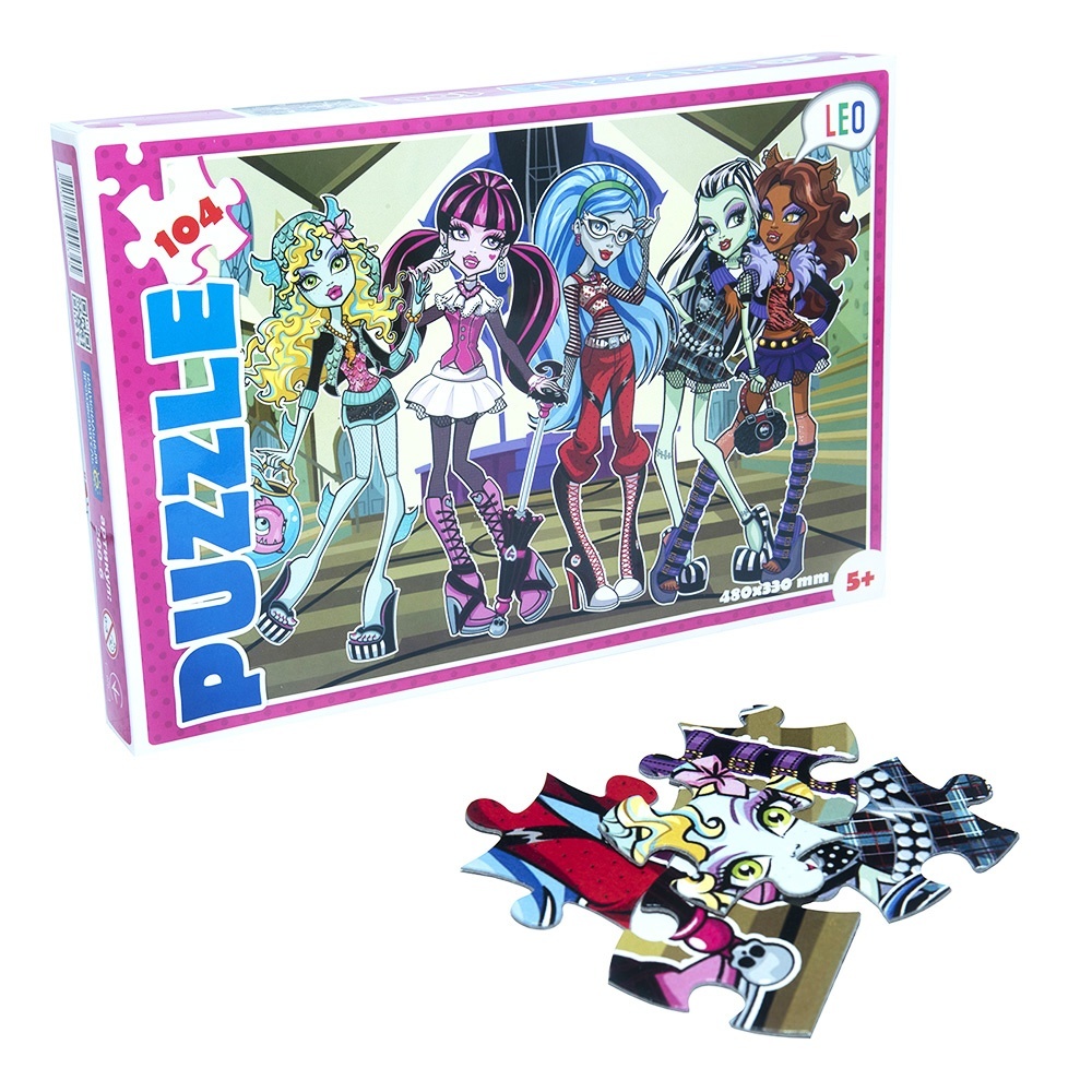 Пазли 200-6 (12 шт) Лео, "Школа монстрів", в кор-ці, 32-22-4см