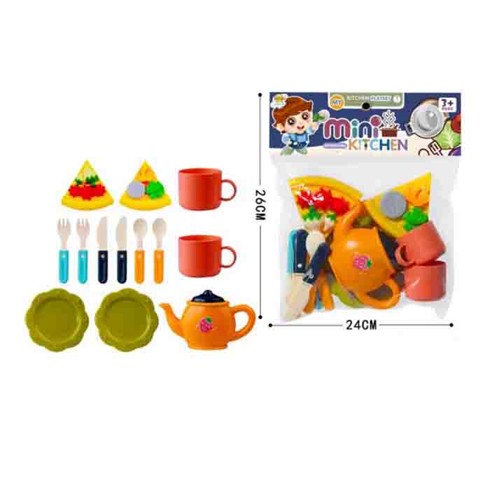 Посуд RM220-6 чайний сервіз на 2 особи, піца, кул., 23-26-6 см.