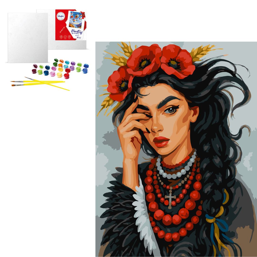 Набір для розпису по номерах "Крилата" 30х40см