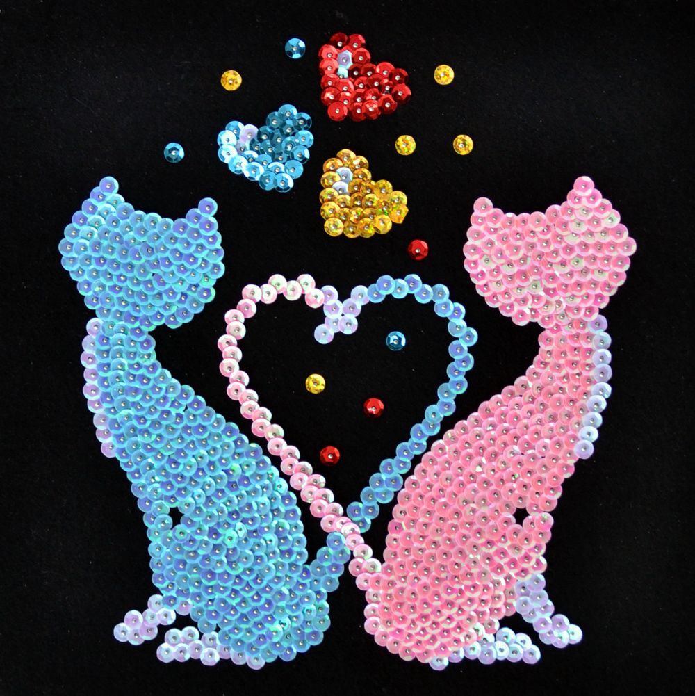 Набір для творчості з паєток "Коти Ля Мур" 