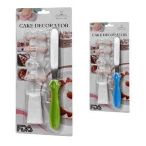 Мішок кондитерський з насадками та шпатель 9пр/наб 30*14см R88883