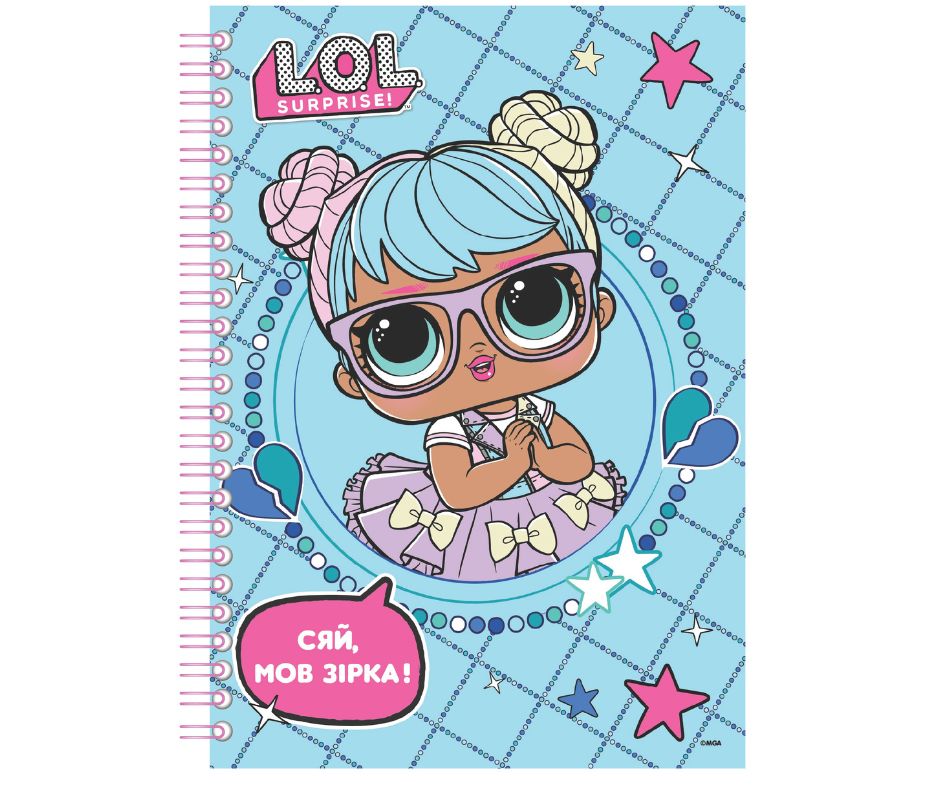 Скетчбук А5, 96 с. ТМ "L.O.L. SURPRISE!" (блакитний)