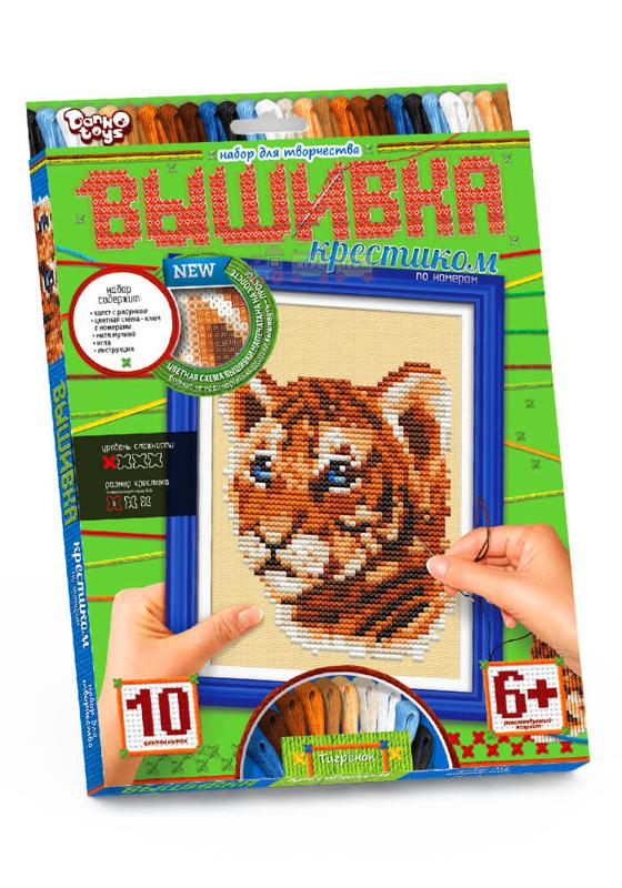 Вишивка хрестиком за номерами VK-01-01,02,03,04...10 (20) "Danko Toys"