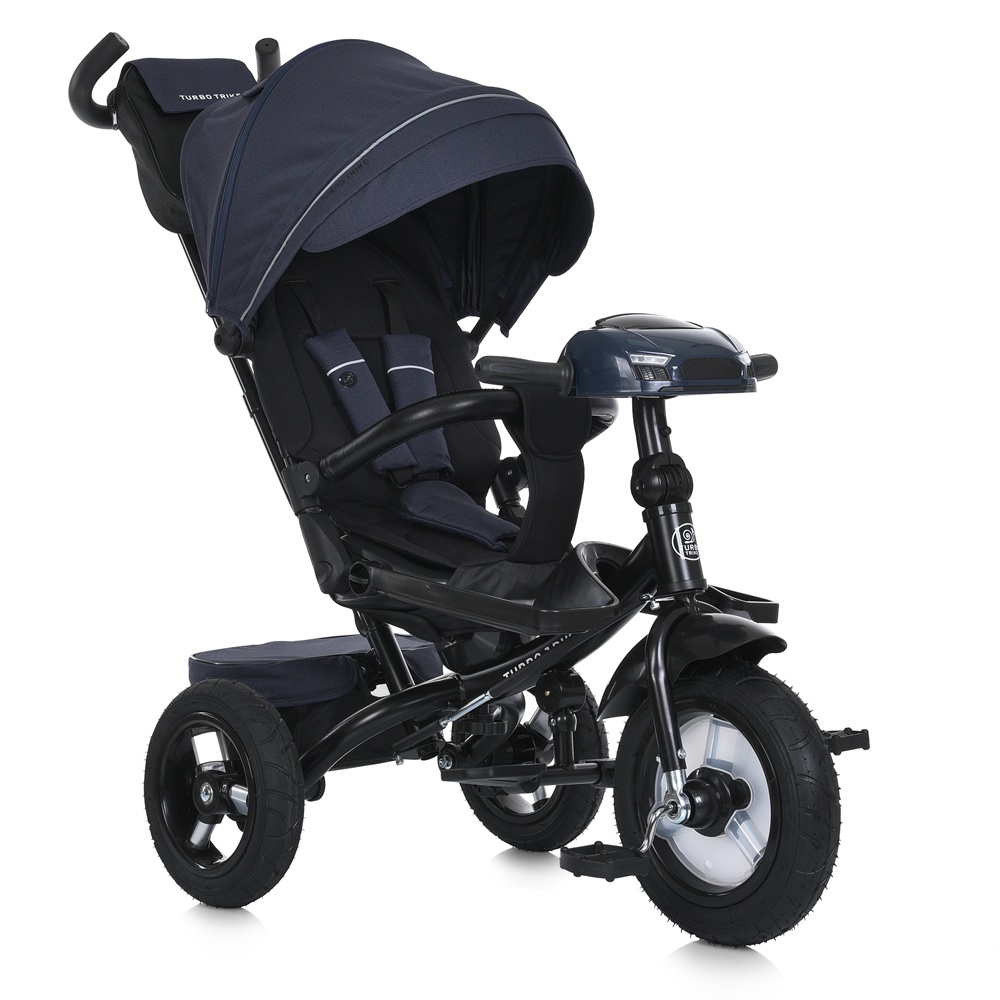 Велосипед MT 1007-9 3кол.гума(12/10),оберт.сид.,3-точ.рем.безп.,USB/ВТ,пульт,світло,сумка,тем.-синій