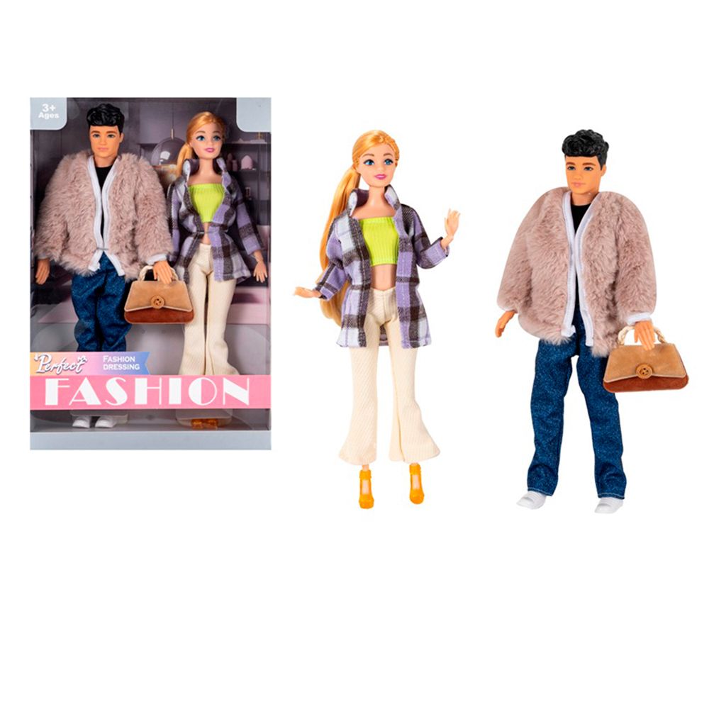 Лялька ST9958-11 2шт, сім'я, шарнірні, аксесуари, в кор-ці, 22-32,5-6см