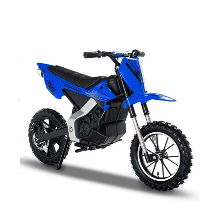 Мотоцикл M 6076AL-4 3 акум.12V7AH, 1 мотор 300W, шкіра, гумові колеса, синій.