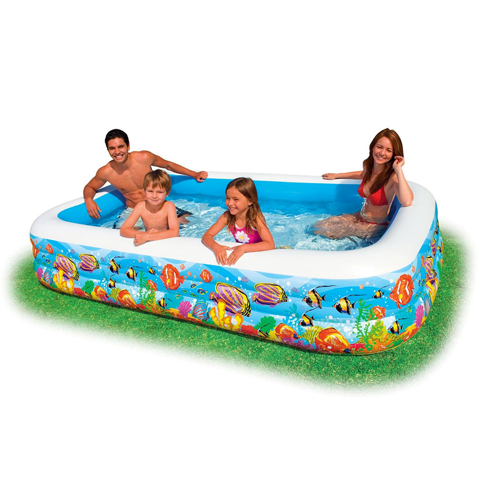 Басейн сімейний 58485  надувний, 305-183-56 см, 1020л, сливн.клапан,рем.запл,в кор.