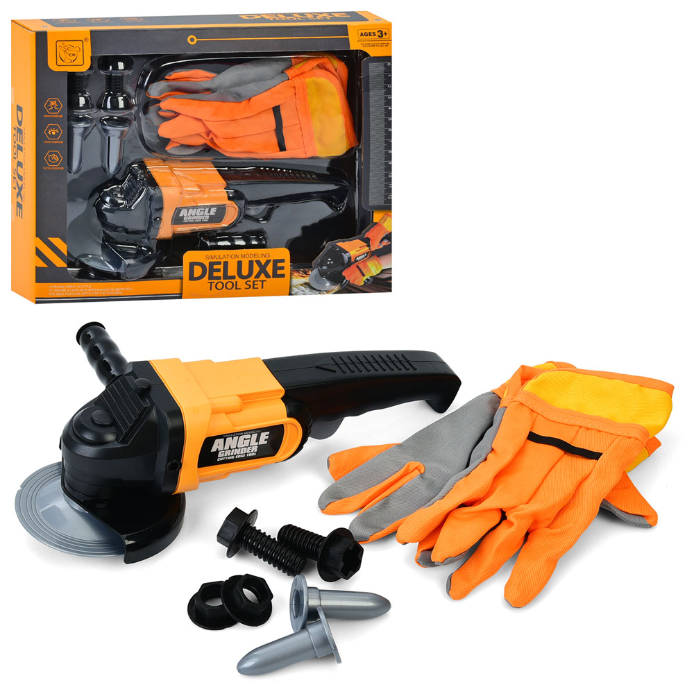 Набір інструментів 3288-A6 шліфмашина-механіч., оберт. коло,рукавички,болти,9 пред.,кор.,32,5-25-9см