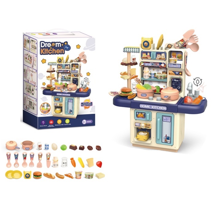 Кухня 36T-3 плита, мийка-ллється вода (механіч.), посуд, продукти, світло, бат., кор., 25-36,5-9 см.