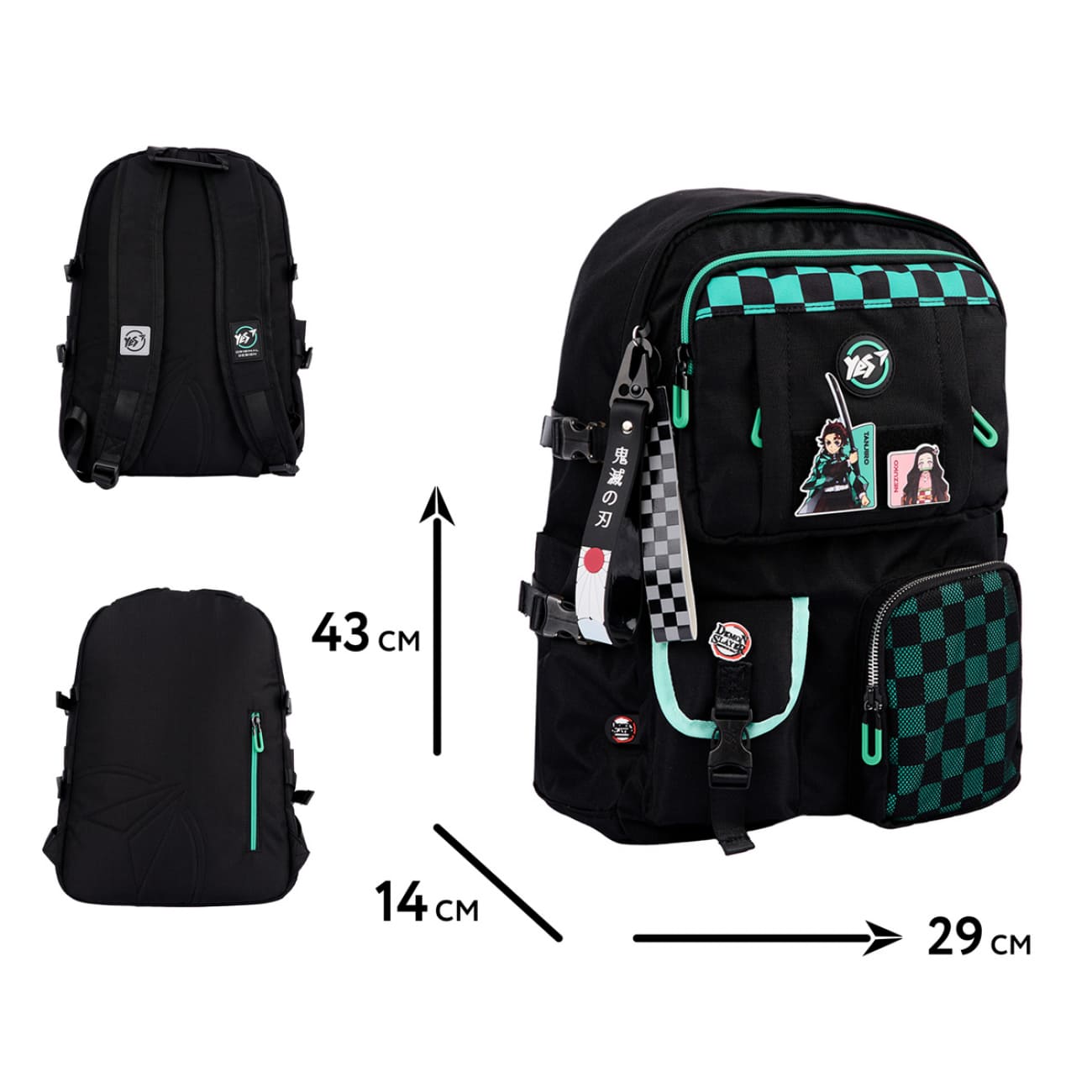 Рюкзак YES T-107 Demon Slayer Tanjiro