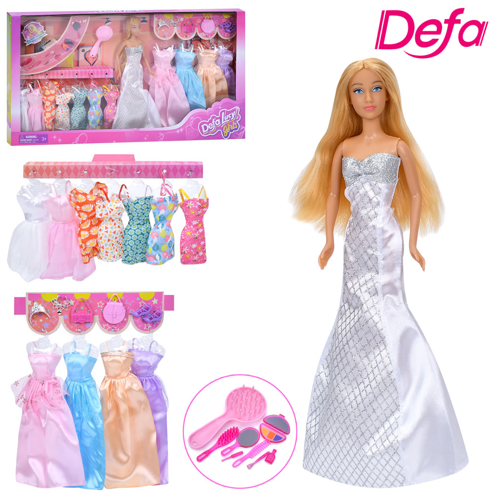 Лялька з вбранням DEFA 8806 сукні, аксесуари, кор., 61-32-5,5 см.