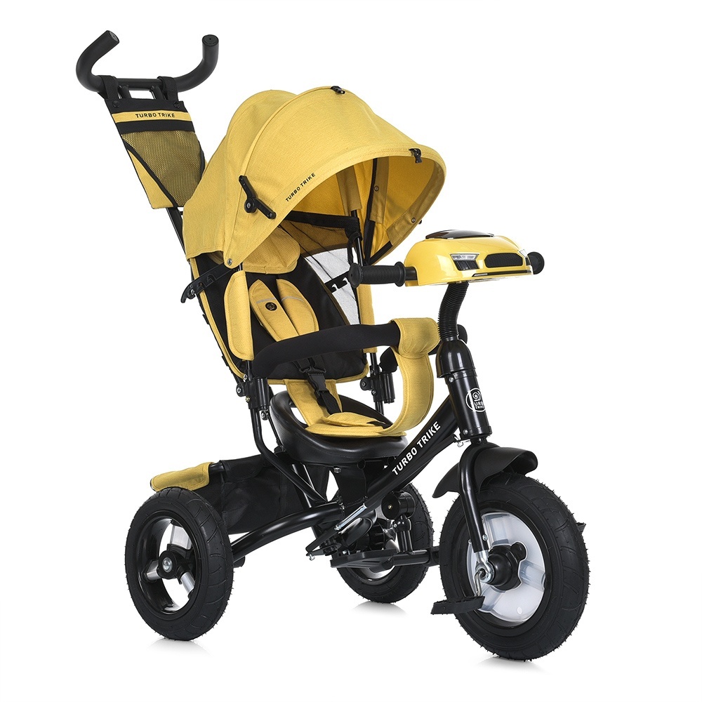 Велосипед MT 1006-10 3 кол. гума (12/10), USB/ВТ,пульт,вільн.хід коліс,гальма,підшипн.,світло,жовтий