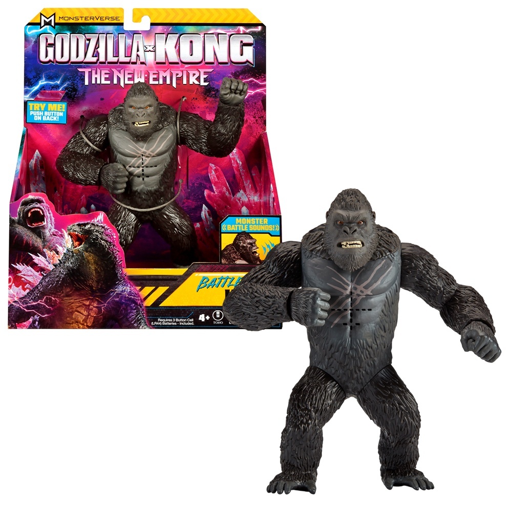 Фігурка GODZILLA X KONG – КОНГ ГОТОВИЙ ДО БОЮ (18 cm, звук)