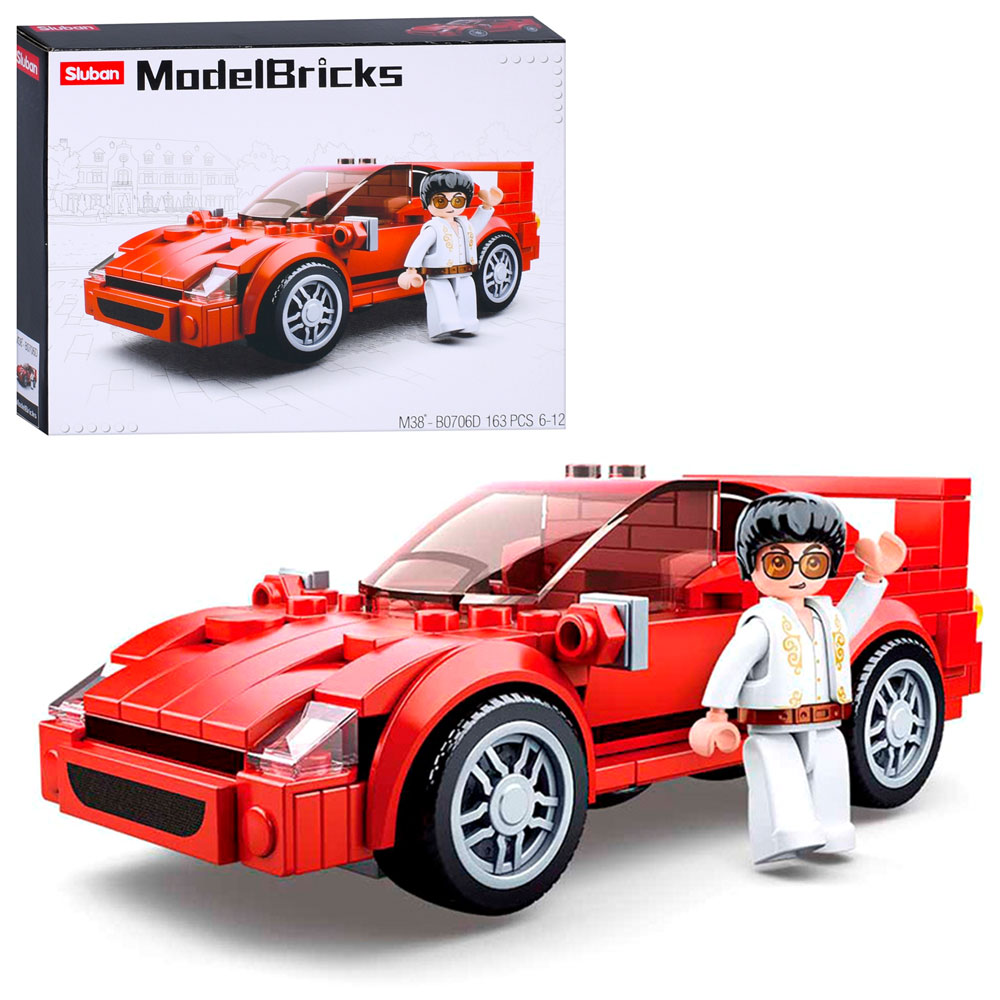 Конструктор SLUBAN M38-B0706D машинка, фiгурка, 163 дет. кор., 23,5-19-4,5 см.