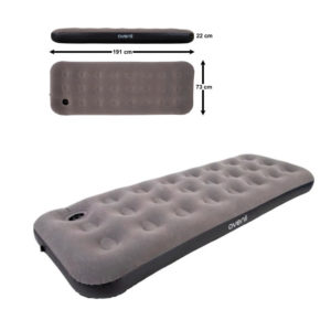 Велюр матрац 24649 надувний,,вбуд. нож. насос,флок. покриття, приміщення/вулиця 191х73х22см,до 150кг